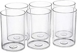 MR Unbreakable Polycarbonate Water Glass Set (300ml, set of 6)