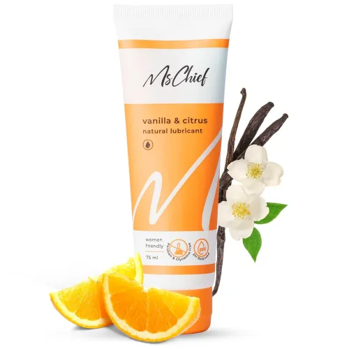 Image of MsChief Vanilla and Citrus Lube Natural Lubricant Gel 75ml