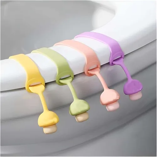Image of mshine Silicone Toilet Seat Lifter Self-Adhesive Hygienic Cover, Po4