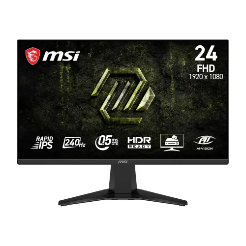 Image of MSI MAG 245F X24 24-Inch Gaming Monitor, 1920x1080 FHD, Rapid IPS, 240Hz, 0.5ms, HDR Ready, AMD FreeSync™ Premium, Eye C