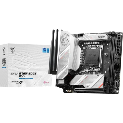 Image of MSI MPG B760I Edge WiFi Mini ITX Motherboard Mini ITX - Supports Intel 12/13/14th Gen Core Processors