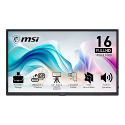 MSI PRO MP165 E6 16 Portable FHD Monitor