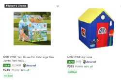 Msm Zone Kids Tents Starting @ ₹249