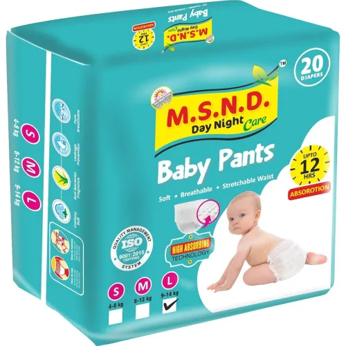 Image of MSND Day Night Care Diapers for Baby Boys and Baby Girls