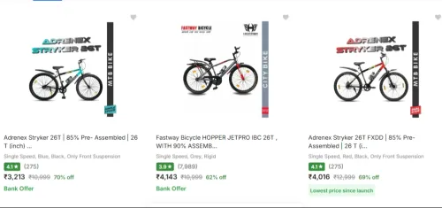 Image of MTB Cycles Upto 70% off