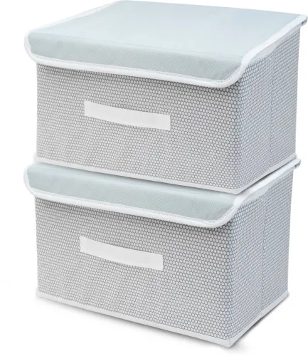 Image of Mteaser Set of 2 Big Non-Woven Storage Box