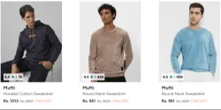 Mufti at minimum 74% Discount