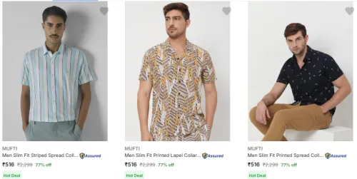Image of Mufti Casual Shirts Up to 77% Discount