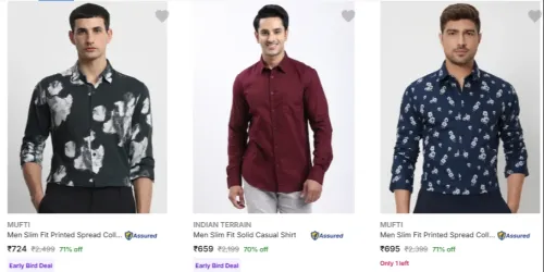 Image of Mufti Men's Clothing up to 70% Discount