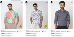 MUFTI Mens Shirts at minimum 76% Discount