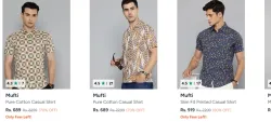Mufti Slim Fit Shirt Minimum 70% Discount