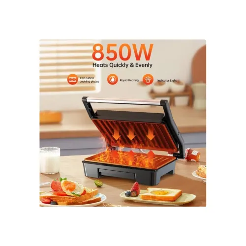 Image of MUGATH Indoor Grill 850 Watt Sandwich Maker 