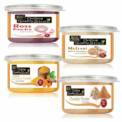 Multani Mitti, Chandan & Kasturi Turmeric Face Pack | Rose Powder Combo 500g