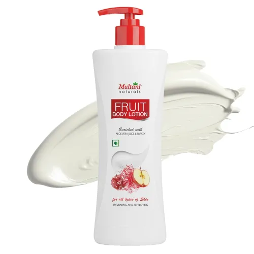 Image of Multani Natural Fruit Body Lotion (400ml) | for Dry Skin | Moisturizing Body Lotion for Normal, Dry & Sensitive Skin | M