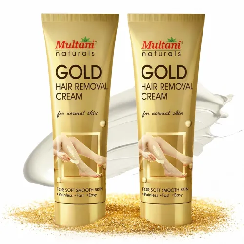Image of Multani Natural Gold Hair Removal Cream 60 ml (Pack of 2)