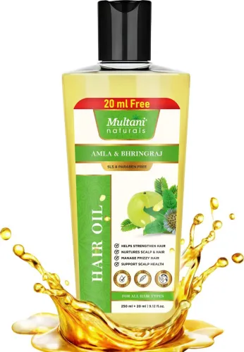 Image of Multani Naturals Amla Bhringraj Hair Oil 270ml