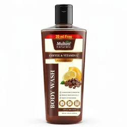 Multani Naturals Coffee & Vitamin C Body Wash I Body Wash for Men & Women – its Unisex I Herbal Body Cleanser for Skin Brightening, Reduce Skin Puffiness & Improves Skin Elasticity I Paraben...