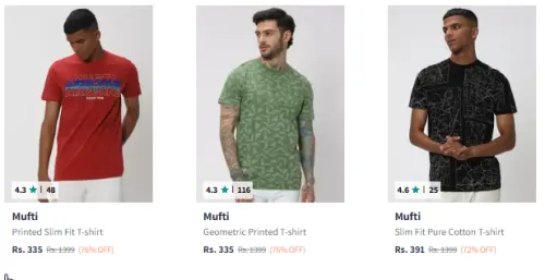 Image of Multi Men Tshirt Minimum 70% Discount 