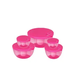 Multi-Purpose Container 1100ml, 700ml, 450ml, 300ml, 150ml,Pink (5U)