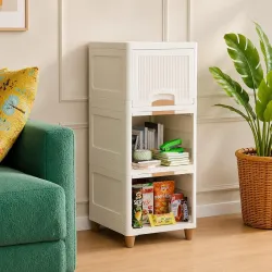 Multipurpose 3 Layer Foldable Storage Cabinet
