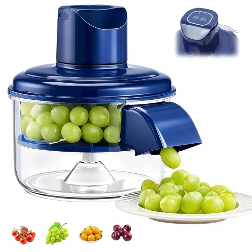Image of Multipurpose Automatic Fruit & Vegetable Peeler with 5 Blades Smart Garlic & Grape Peeling Tool