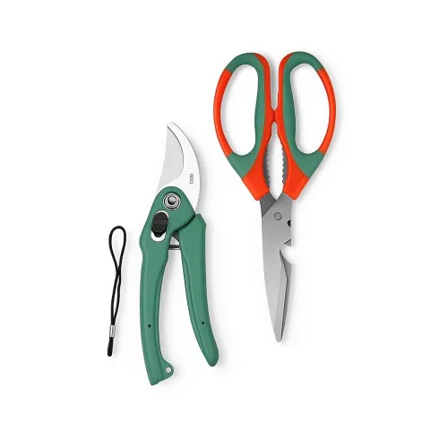 Image of Multipurpose Gardening Scissors & Green Pruner (Set of 2)