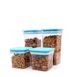 Click to enlarge Multipurpose PET Container 1100mlx2, 550mlx2, Light Blue (4U)