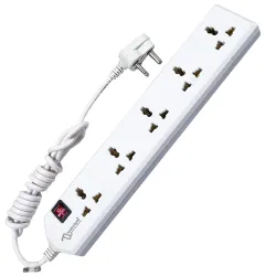 MULTYBYTE 5 Socket 1 Switch Power Saving Outlet Extension Board, High Speed, Fast Charging- Power Strip, Surge Protector
