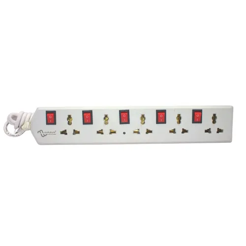 Image of MULTYBYTE 5 Socket 5 Switch Power Saving Outlet Extension Board