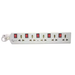 MULTYBYTE 5 Socket 5 Switch Power Saving Outlet Extension Board