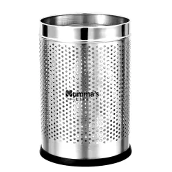 Mummas LIFE 6L Stainless Steel Open Perforated Dustbin 