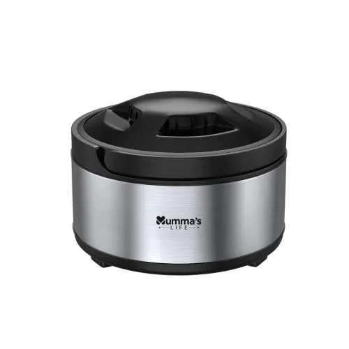 Image of Mumma's LIFE Stainless Steel Thermoware Casserole with Lid for Roti/Chapati 