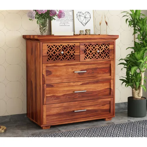 Image of Muraraka Sheesham Wood Chest of 5 Drawers