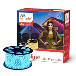 Murphy 2835-120 LED Waterproof Indoor Outdoor Home Deorative, Diwali Lights, Rope Pipe Light, Cove Light (120 Led/Mtr) (Ice Blue, 10 Meter)