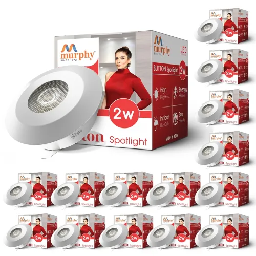 Image of Murphy 2W LED Red Button Spot Light Pack of 15