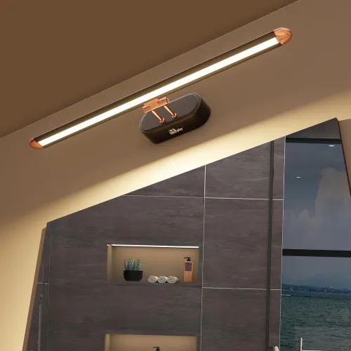 Image of Murphy 6W 3-in-1 Color Chnaging Black Rose Gold Finish LED Mirror Picture Wall Light,Bathroom Vanity Led Mirror Light wi
