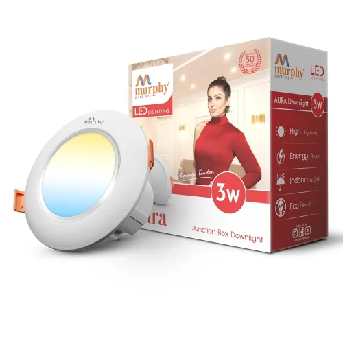 Image of Murphy Plastic 3W Aura Led Deep Junction Box 3-In-1 Color Changing Light 