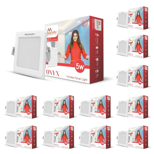 Image of Murphy Trimless Square LED Panel Light 12 Pack