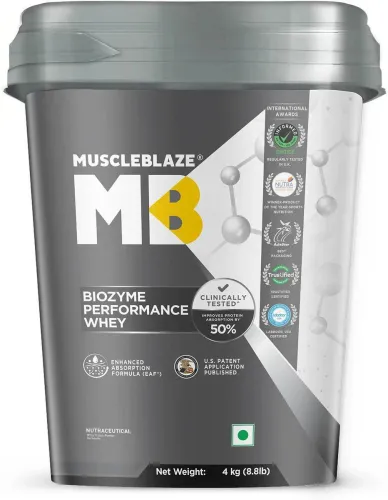 Image of MUSCLEBLAZE Biozyme Performance Whey Protein Powder (4 kg)