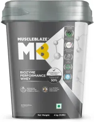 MUSCLEBLAZE Biozyme Performance Whey Protein Powder (4 kg)