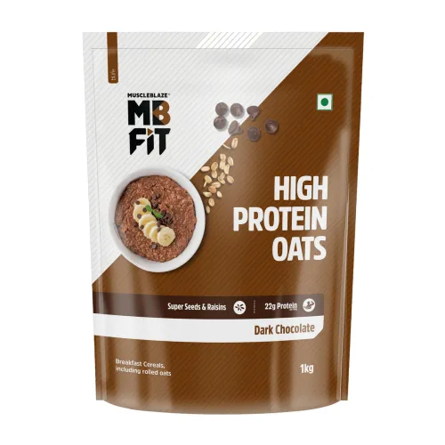 Image of MUSCLEBLAZE High Protein Dark Chocolate Oats 1kg