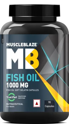 Image of MuscleBlaze Omega 3 Fish Oil 1000mg 90 Caps