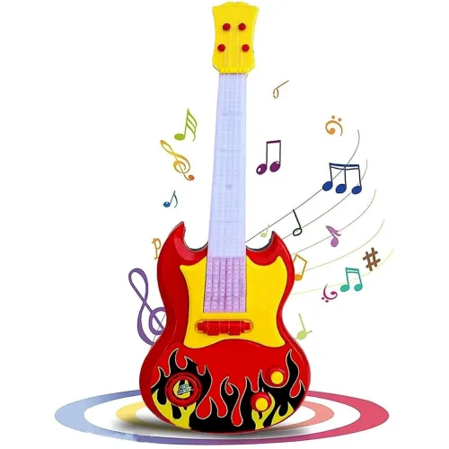 Image of Toy Imagine™ 15-Inch Music & Lights Guitar for Kids – Electric Musical Instrument with Demo Sound 