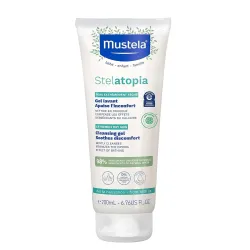 Mustela Stelatopia Cleansing Gel with Sunflower Oil - 200ml | Tear-Free Baby Cleanser for Face & Body | Enriched with Natural Avocado Perseose | Gentle, Hypoallergenic Baby Wash | Made in Fr...