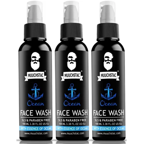 Image of Muuchstac Ocean Face Wash for Men (3x100 ml)
