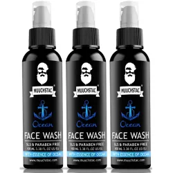 Muuchstac Ocean Face Wash for Men (3x100 ml)