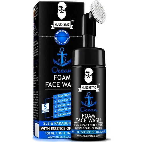 Image of Muuchstac Ocean Foam Face Wash for Men, 100ml