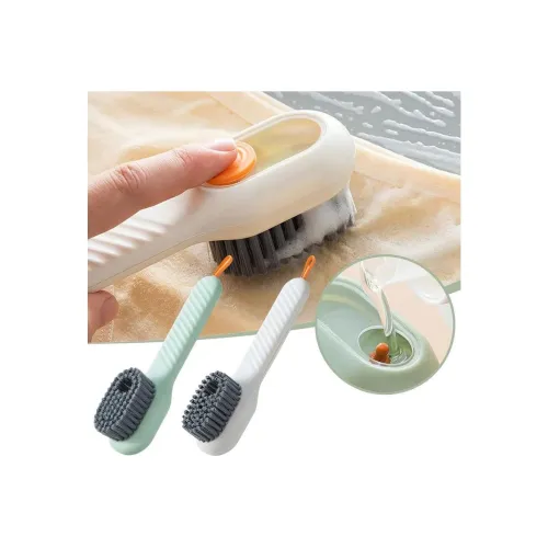 Image of Muzztech Plastic Shoe Cleaning Brush with Long Handle and Hang Hole