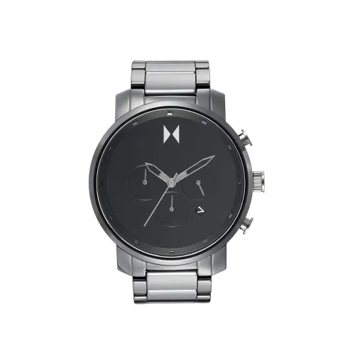 Image of MVMT Ceramic Chrono Analog Black Dial Men Watch-28000253-D, Black Band