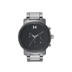 MVMT Ceramic Chrono Analog Black Dial Men Watch-28000253-D, Black Band